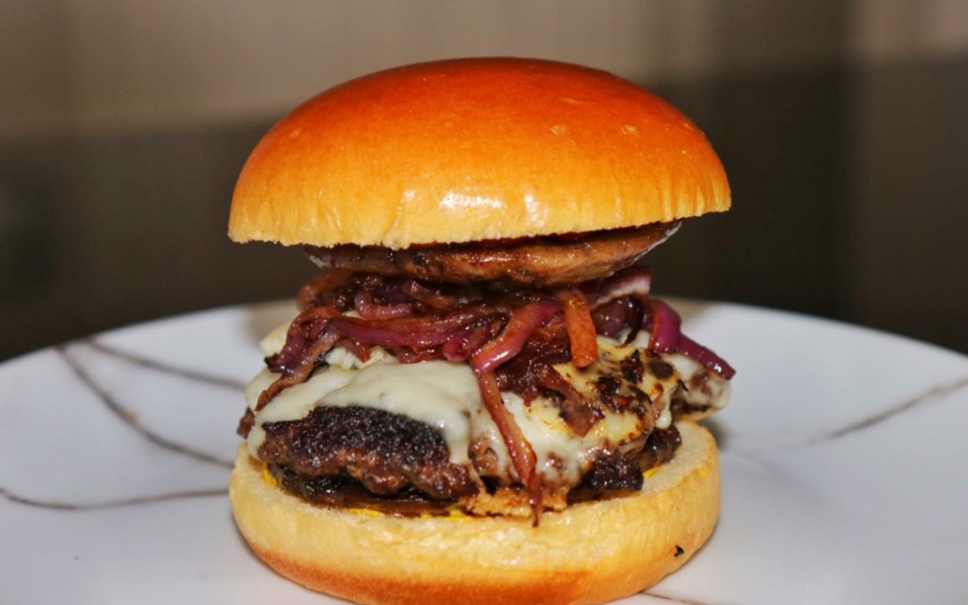 Ground Sher Wagyu Brisket Burgers on the Arteflame